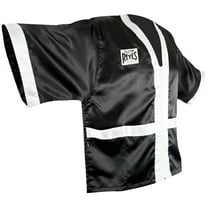Cleto Reyes Corner Staff Satin Boxing Robe - Medium - Black/White
