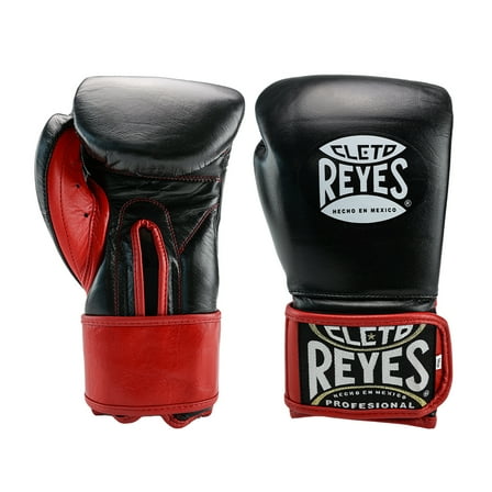 Cleto Reyes Extra Padding Training Boxing Gloves for Men and Women (14 oz, Black/Red)
