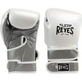 thumbnail image 1 of Cleto Reyes Hero Double Hook and Loop Boxing Gloves - 16 oz - White Pearl/Silver, 1 of 1