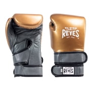 Cleto Reyes Hero Double Loop Boxing Gloves for Men and Women 12oz, Copper/Oxford Gray