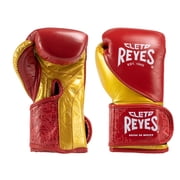 Cleto Reyes High Precision Boxing Gloves for Men and Women 10 oz, Red/Solid Gold