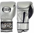 thumbnail image 1 of Cleto Reyes Hook & Loop Training Gloves 16 oz Silver, 1 of 1