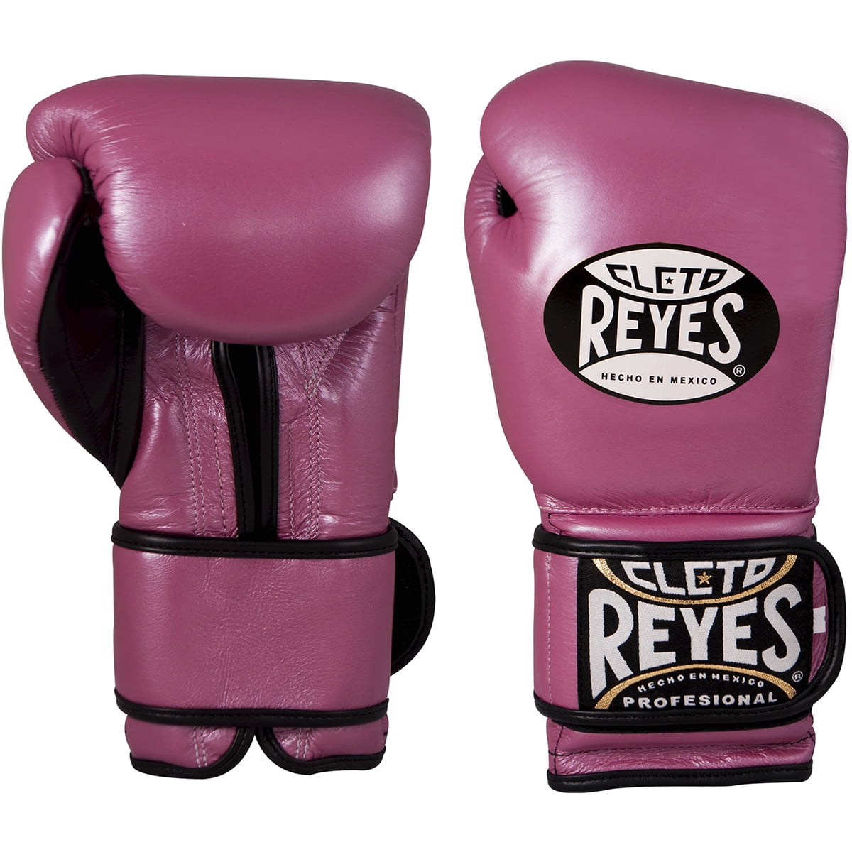 Cleto Reyes Hook and Loop Leather Training Boxing Gloves 12 oz Pink Metallic Walmart