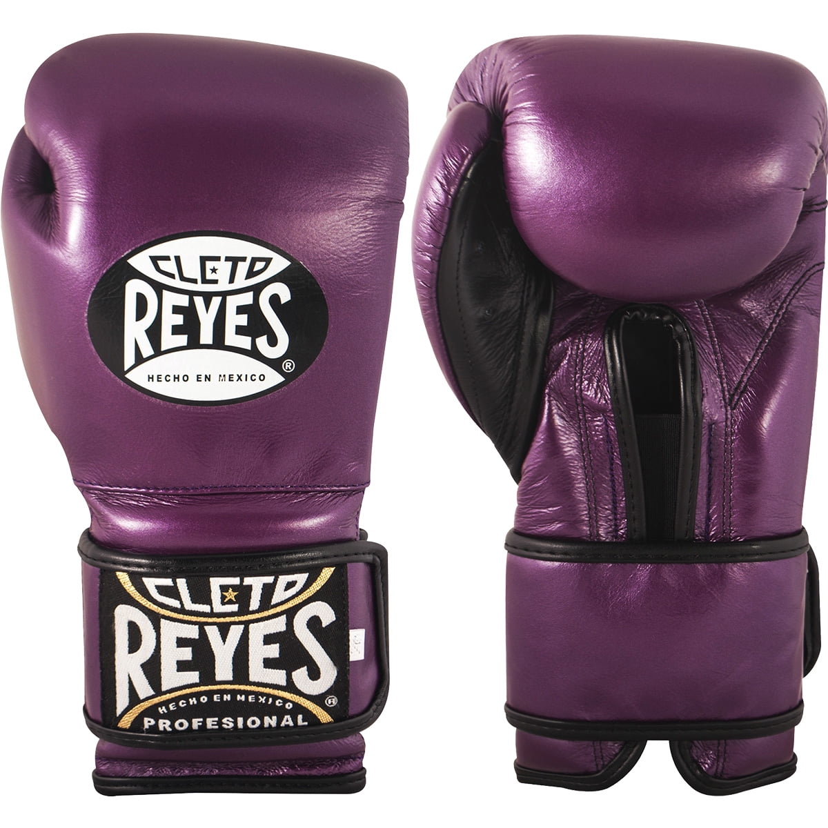 Cleto Reyes Hook and Loop Leather Training Boxing Gloves 12 oz. Purple