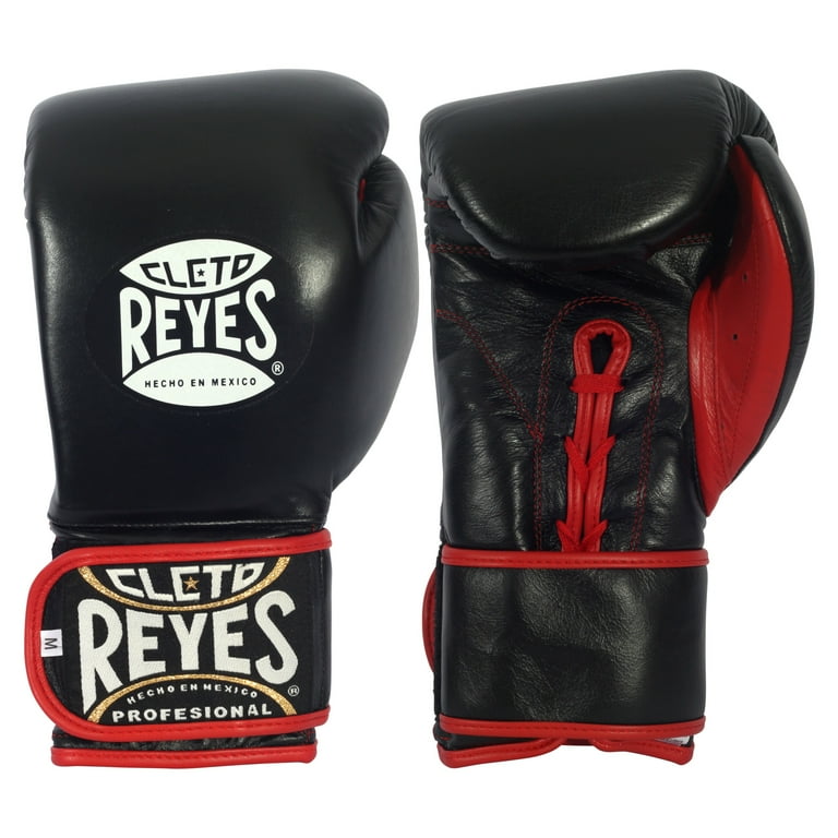 CLETO REYES プロフェッショナルボクシンググローブ ブラック14oz Free Shipping! Cleto Reyes Hybrid Lace Hook and Loop Small