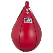 Cleto Reyes Platform Leather Punching Speed Bag for Boxing (Medium 7x11" in, Classic Red)