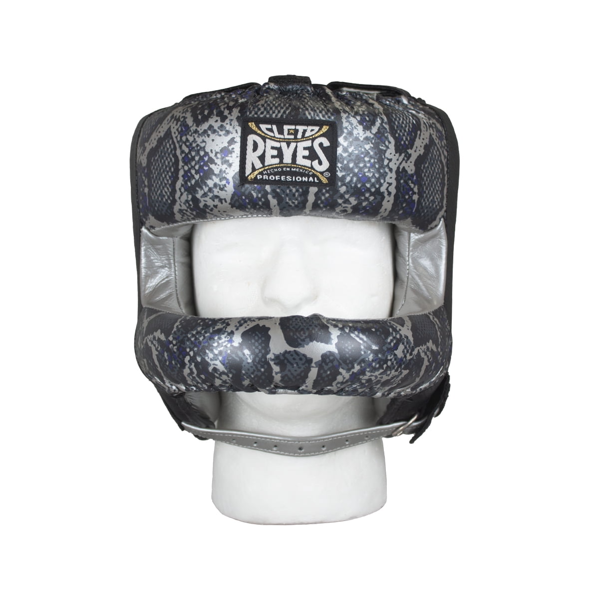 Cleto Reyes Redesigned Face Bar Headgear Silver/Black Steel Snake