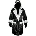 thumbnail image 1 of Cleto Reyes Satin Boxing Robe with Hood - Black/White, 1 of 3