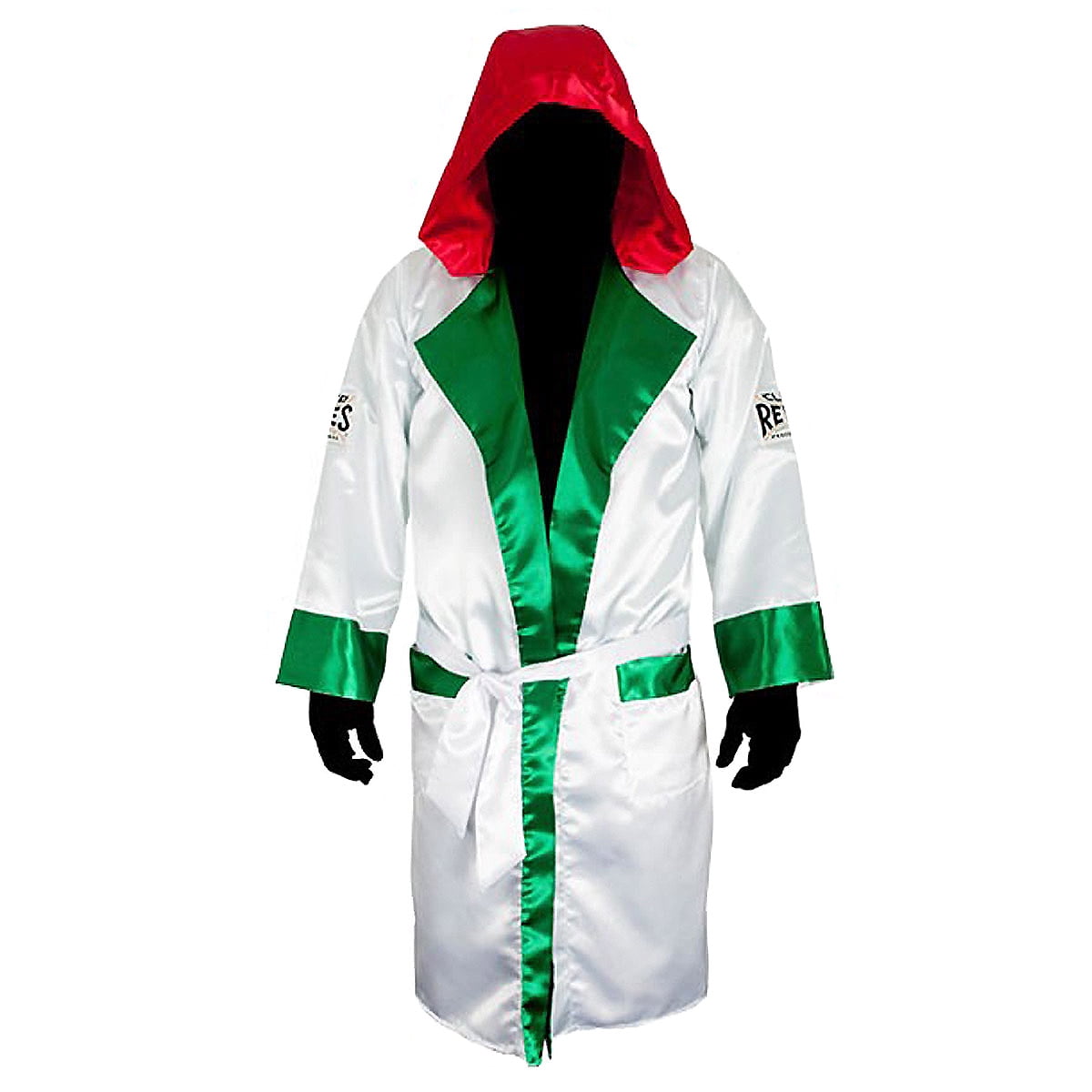 Cuban Boxing Robe Cleto Reyes Satin Boxing Robe with Hood - Large - Mexican Flag ...