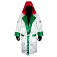 thumbnail image 1 of Cleto Reyes Satin Boxing Robe with Hood - Medium - Mexican Flag, 1 of 3
