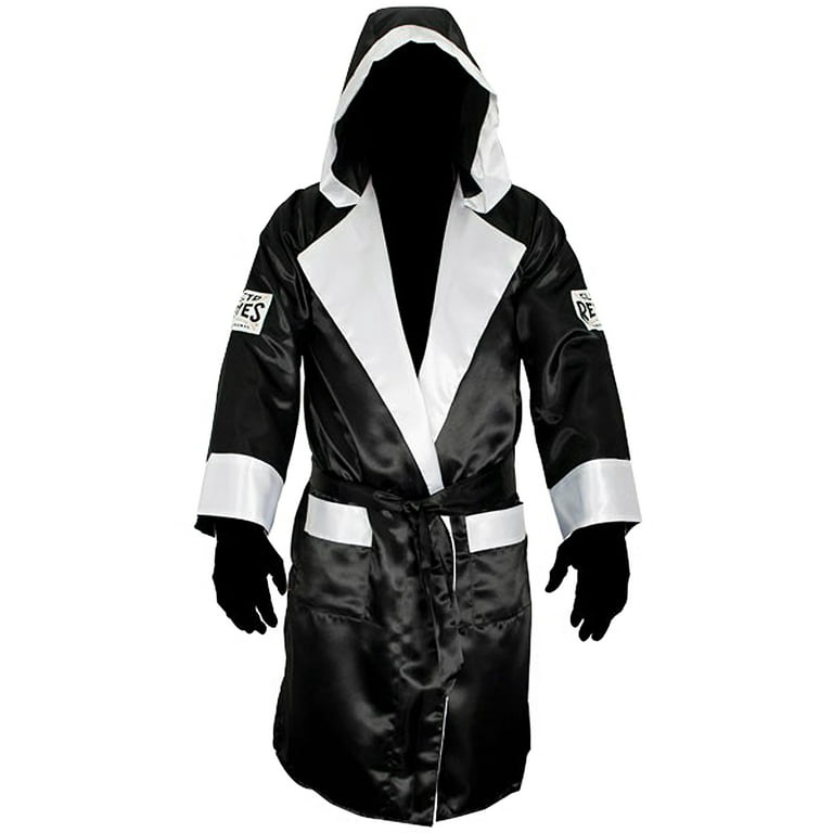 Second Life Marketplace - WIN Men's Boxing Robe Black with White Trim
