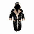 thumbnail image 1 of Cleto Reyes Satin Boxing Robe with Hood for Men and Women (X-Large, Black Gold), 1 of 1
