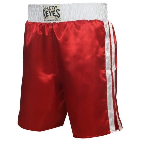 Cleto Reyes Satin Boxing Trunks Medium Red / White