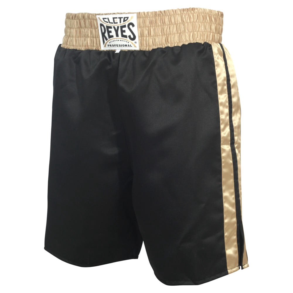 Cleto Reyes Satin Boxing Trunks XS Black / Gold