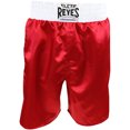 thumbnail image 1 of Cleto Reyes Satin Classic Boxing Trunks - Large (40") - Red/White, 1 of 2