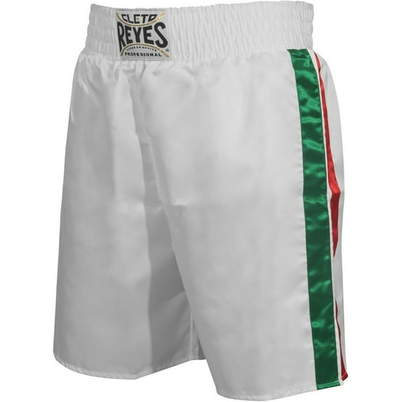 Cleto Reyes Satin Classic Boxing Trunks - XS (28") - Mexican Flag