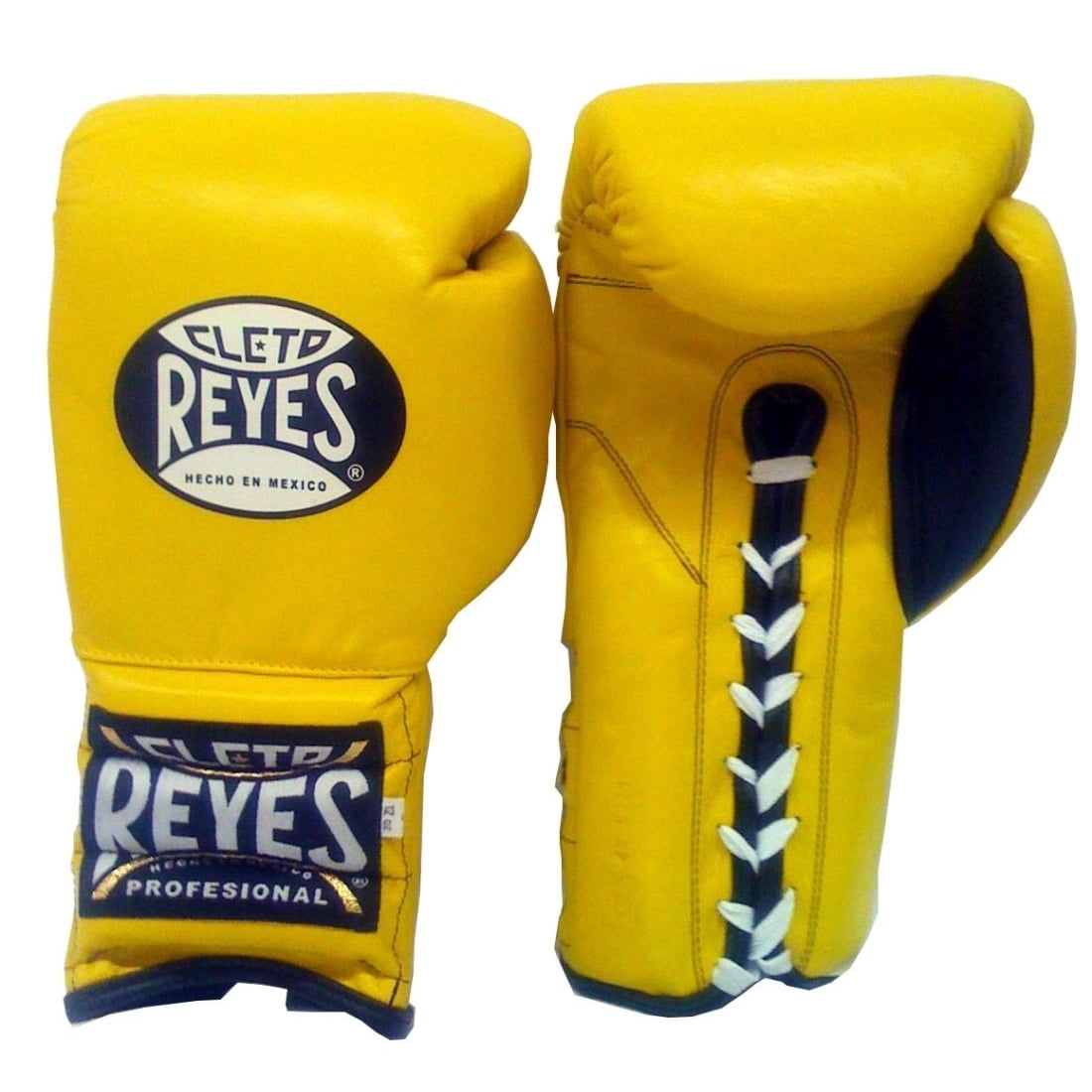 Cleto Reyes Traditional Lace Up Training Boxing Gloves 16 oz Yellow