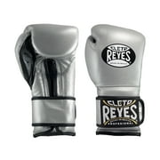 Cleto Reyes Training Gloves with Hook and Loop Closure for Men and Women 12oz, Silver Bullet