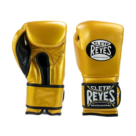 Cleto Reyes Training Gloves with Hook and Loop Closure for Men and Women (12oz, Solid Gold)