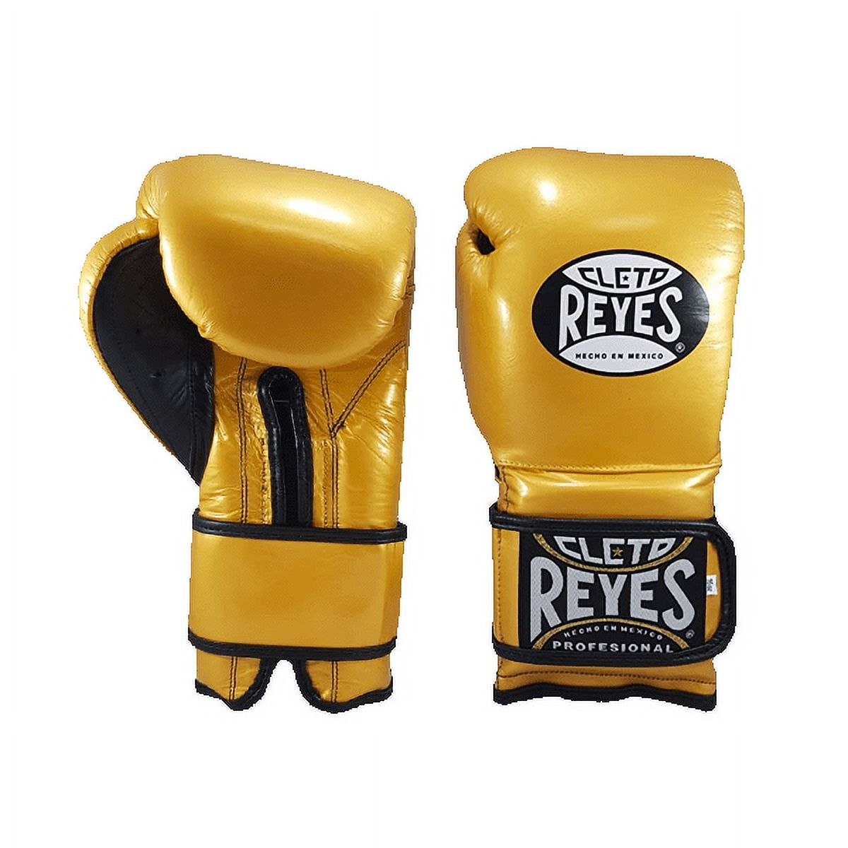 Cleto Reyes Training Gloves with Hook and Loop Closure for Men and Women (14oz, Solid Gold