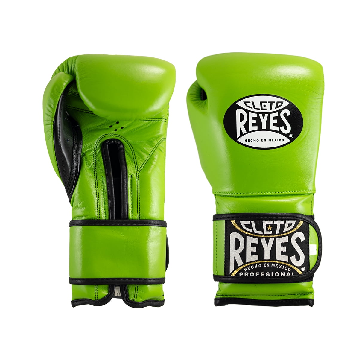 Cleto Reyes Training Gloves with Hook and Loop Closure for Men and Women (16oz, Citrus Green