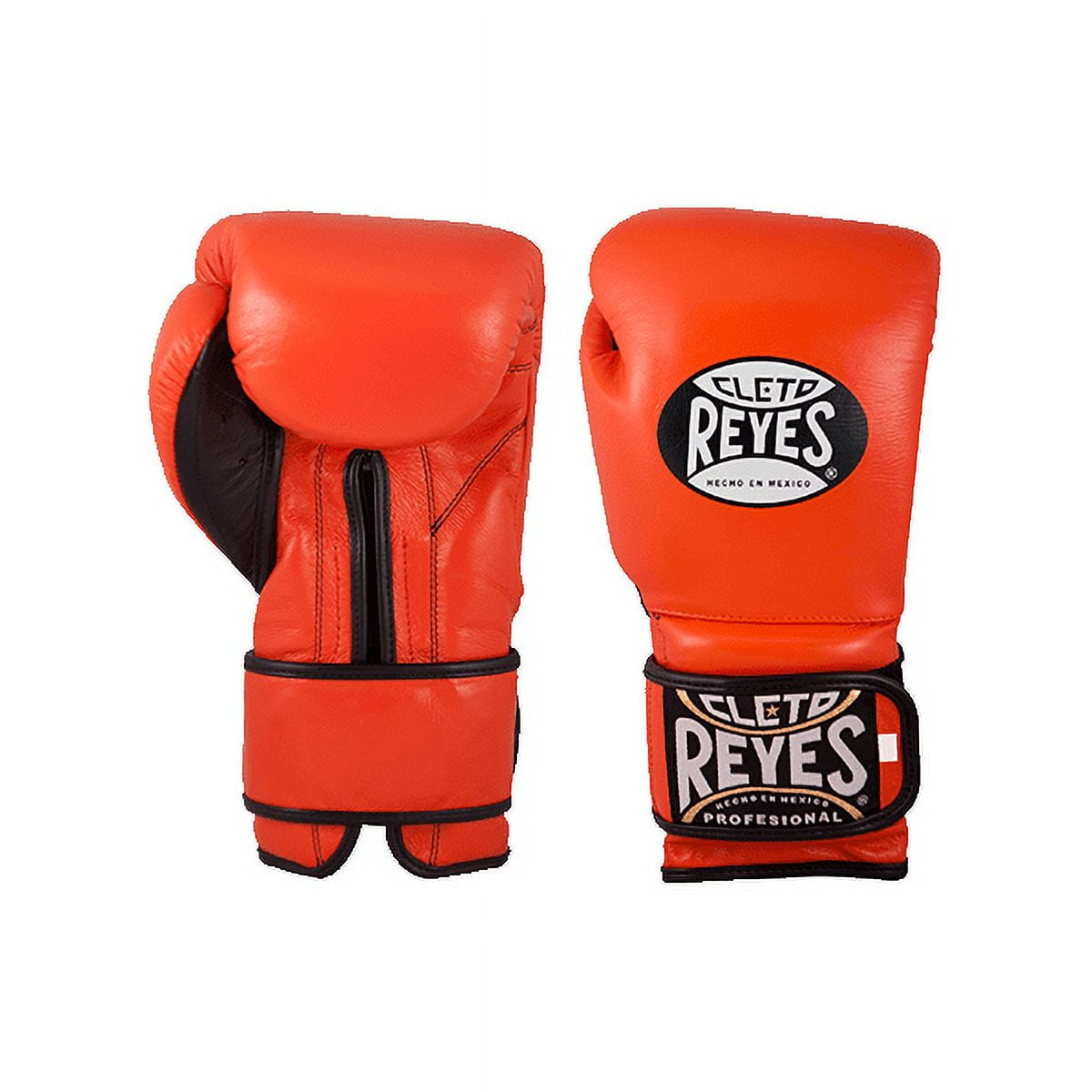 Cleto Reyes Training Gloves with Hook and Loop Closure for Men and Women (16oz, Tiger Orange