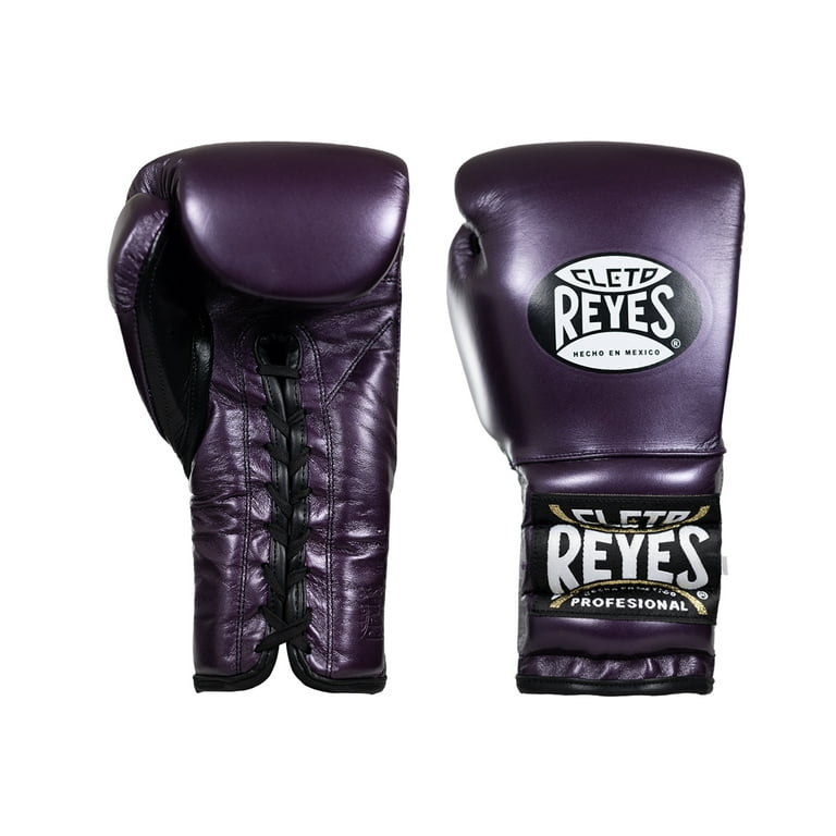 Cleto Reyes Training Gloves with Laces for Men and Women (12oz., Metallic  Purple) 