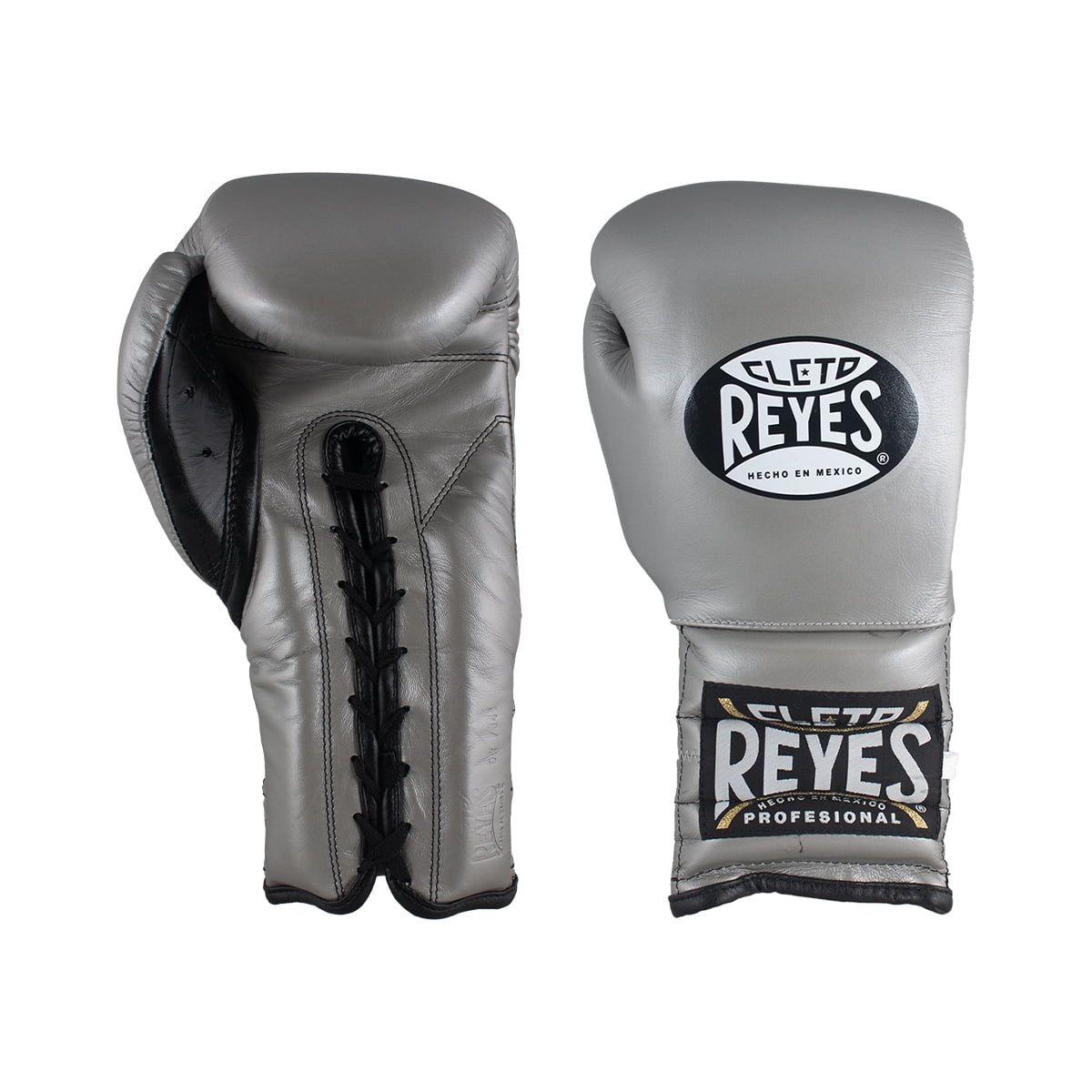 Cleto Reyes Training Gloves with Laces for Men and Women (14oz., Silver Bullet)