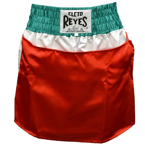 Cleto Reyes Women's Satin Boxing Skirt Trunks - Medium - Mexican Flag