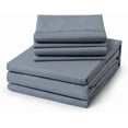 thumbnail image 1 of ClevaHome 6-Piece Queen Luxury Bed Sheet Set - Soft, Wrinkle & Fade Resistant Microfiber Bedding with 14" Deep Pocket & Embroidery, Quarry, 1 of 9