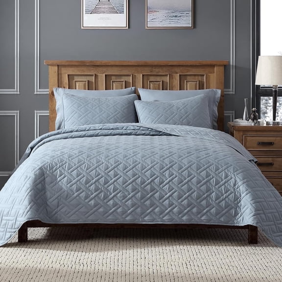 CH Twin Quilt Set for Quarry Bedspreads & Comforter, Ultra Soft Cooling Lightweight Coverlet, Quilt for All Seasons – 2 Piece Set:1 Quilt (68" x 86") and 1 Pillow Sham (20" x 26")