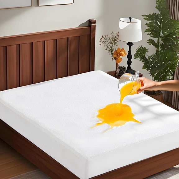 ClevaHome Twin Size 100% Waterproof Mattress Protector, Deep Pockets Fits up to 18 Inches, Soft Breathable Noiseless Terry Cover, Machine Washable