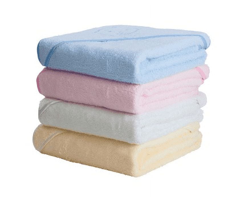 ClevaMama Hooded Apron Baby Bath Towel, Cream