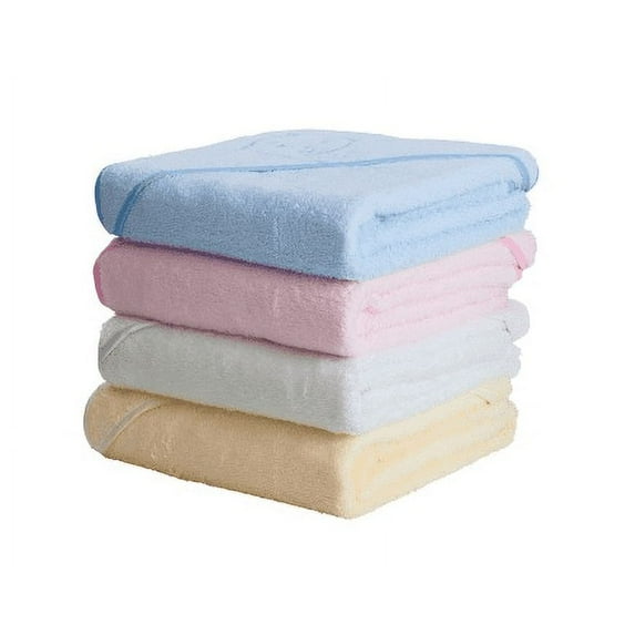 ClevaMama Hooded Apron Baby Bath Towel, Cream