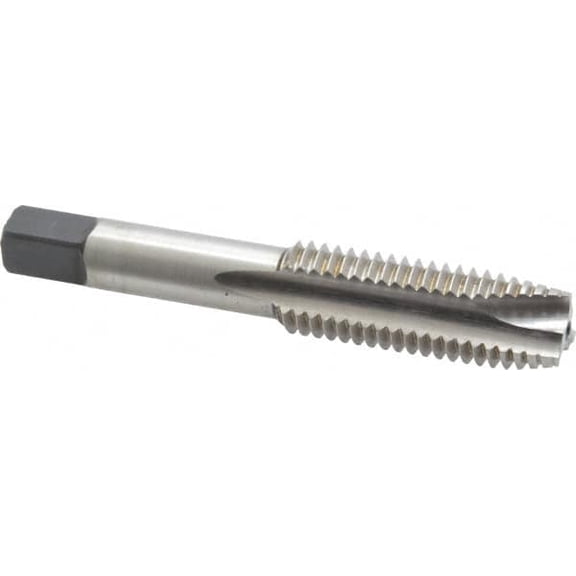 Cleveland 5/8-11 UNC H3 3 Flute Bright Finish HSS Spiral Point Tap Plug Chamfer, Right Hand Thread, 3.813" OAL, 1.09" Thread Length, 3B Class of Fit, Series 1011