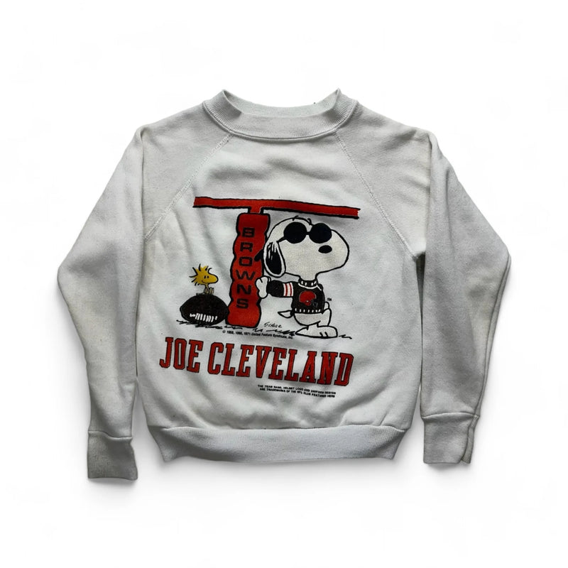 Cleveland B.R.O.W.N.S Snoopy Sweatshirt Crewneck Sweatshirt, Size S
