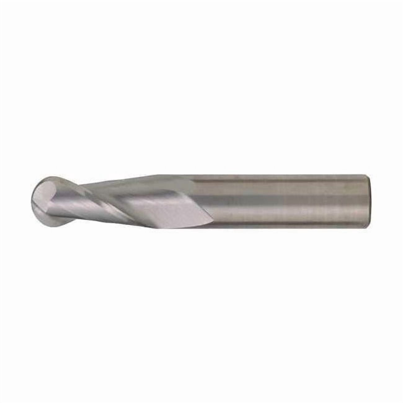 2-Flute Carbide Ball Nose SingleEnd GP End Mill  CEM-SE-2B Bright 1/16x1/8x1/4x1-1/2