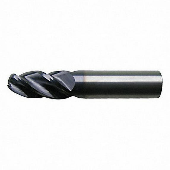Cleveland Ball End Mill,Single End,1/2",Carbide C80114