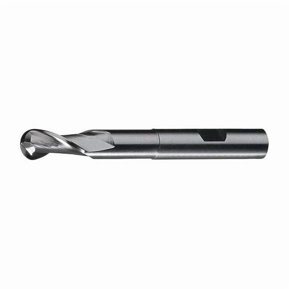 Cleveland Ball End Mill,Single End,1/4",HSS C42163
