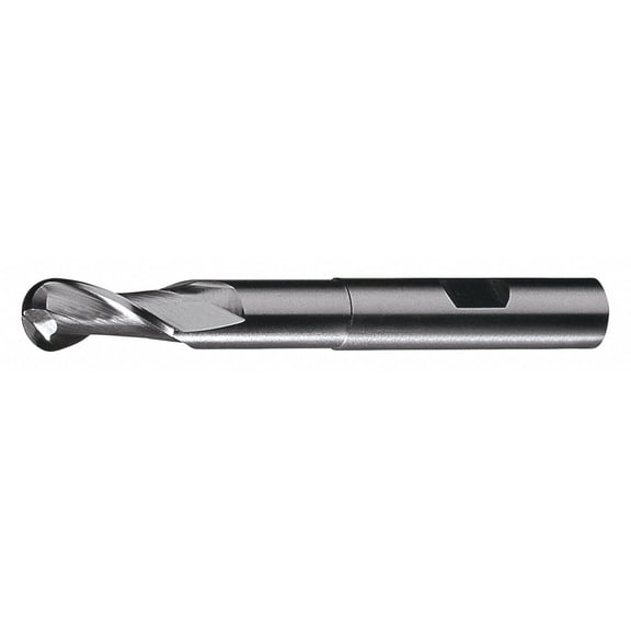 Cleveland Ball End Mill,Single End,1",HSS C42181