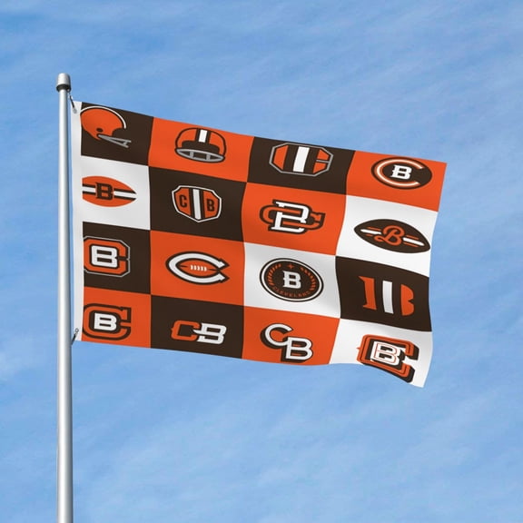 Cleveland Brand New Outdoor Double Sided Flag 3x5ft, Football Team Custom Garden Flag Fan Game Flag Home Decor Flag Fan Gift