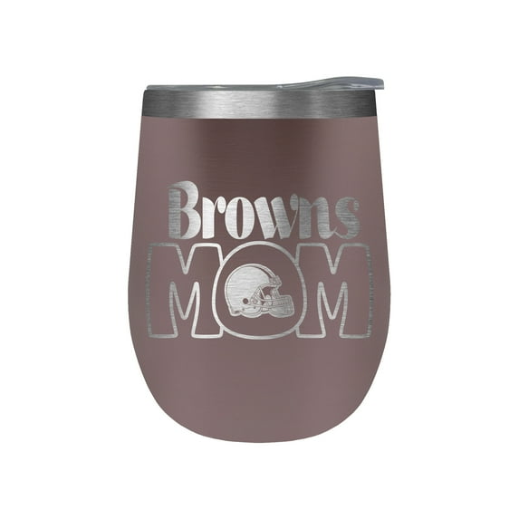 Cleveland Browns 10oz. Mom Rose Gold Wine Tumbler
