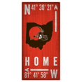 thumbnail image 1 of Cleveland Browns 6'' x 12'' Team Coordinate Sign, 1 of 1
