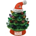 thumbnail image 1 of Cleveland Browns 8" Light Up Ceramic LED Christmas Tree, 1 of 1