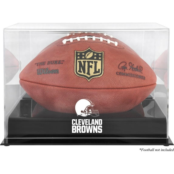 Cleveland Browns Black Base Football Display Case