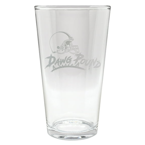 Cleveland Browns Etched 16oz. Rally Cry Pint Glass