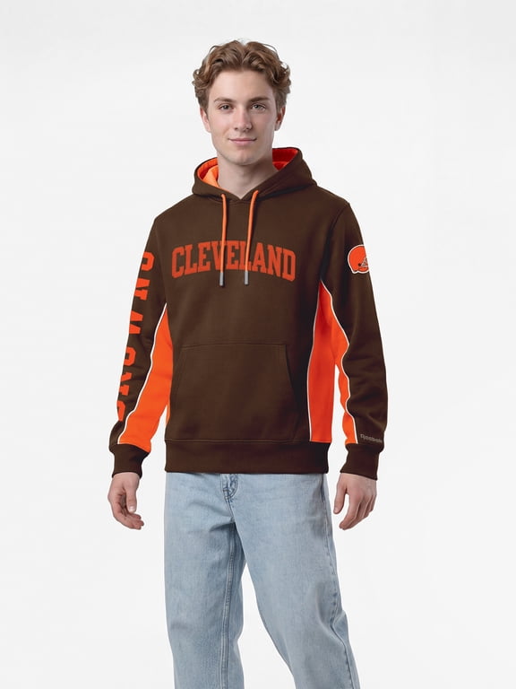 Reebok Mens Colorblocked Hooded Sweatshirt