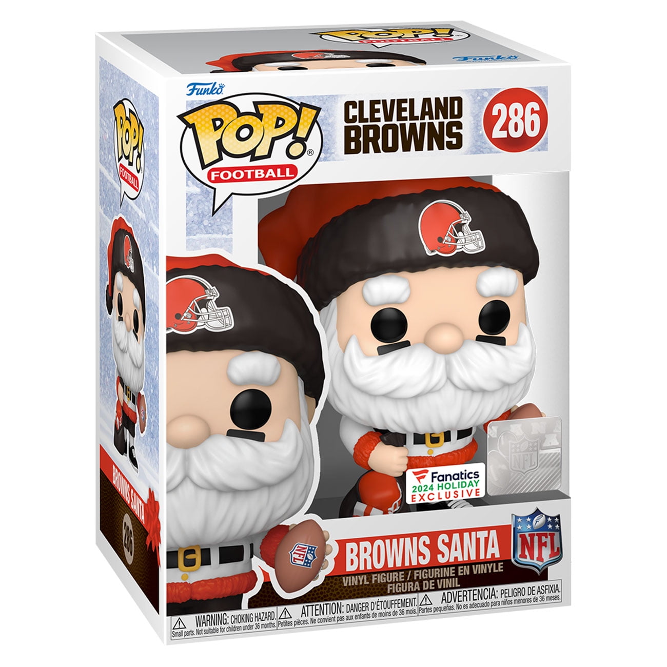 Cleveland Browns Santa Funko Pop! 2024 Fanatics Exclusive Vinyl Figure