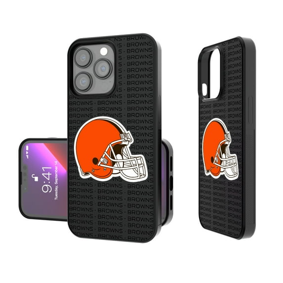 Cleveland Browns iPhone Text Backdrop Design Bump Case