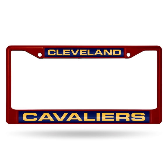 Cleveland-Cavalier's Maroon Painted Metal Laser Cut License Plate Frame